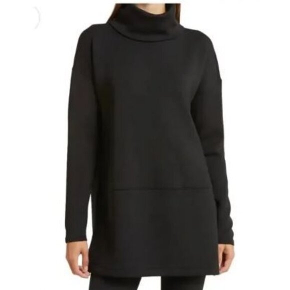 Spanx Womens AirEssentials TurtleNeck Black Pullover Sweatshirt Size Medium 505 - Picture 13 of 13